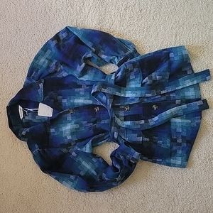 NWT Davi & Dani oversized boutique belted jacket. Sz Small